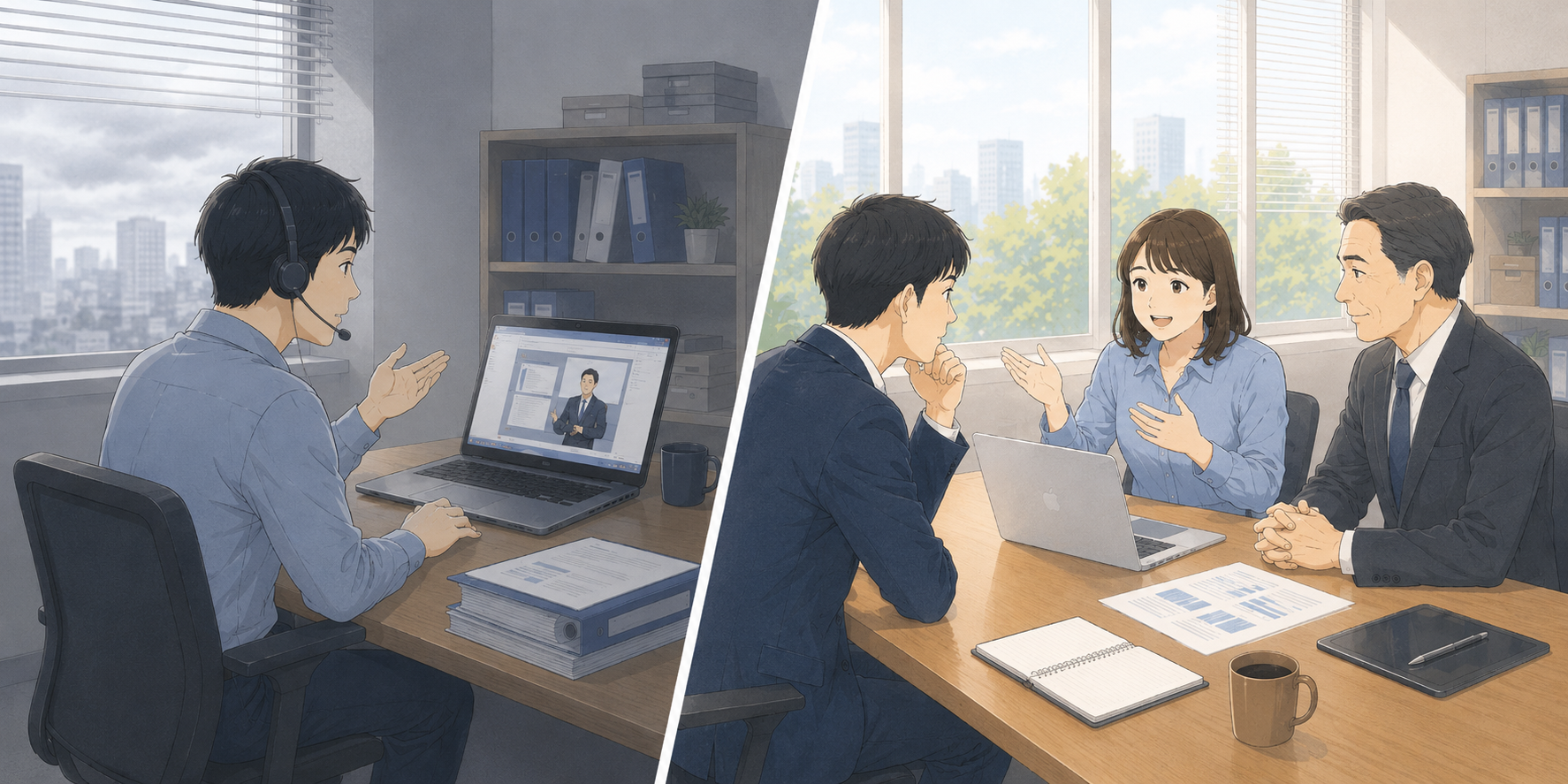 他社サービスと現場密着型支援の違い